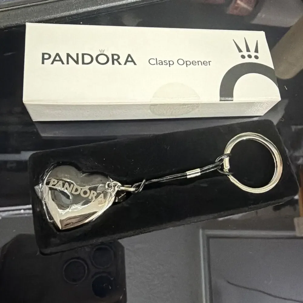 Pandora Key Ring Clasp opener To Open Clips lockets Charm Bead Clip NEW - Picture 2 of 3